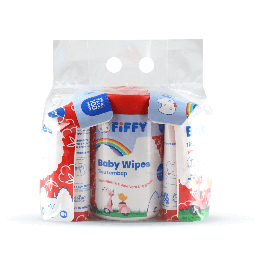 FIFFY Baby Wipes FRAGRANCE FREE 100&