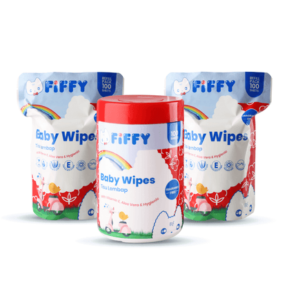 FIFFY Baby Wipes FRAGRANCE FREE 100&