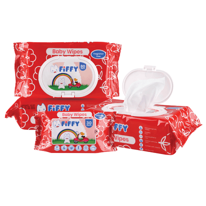 FIFFY Baby Wipes FRAGRANCE-FREE 3 X 80&