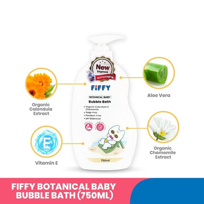 FIFFY BOTANICAL BABY BUBBLE BATH 750ML