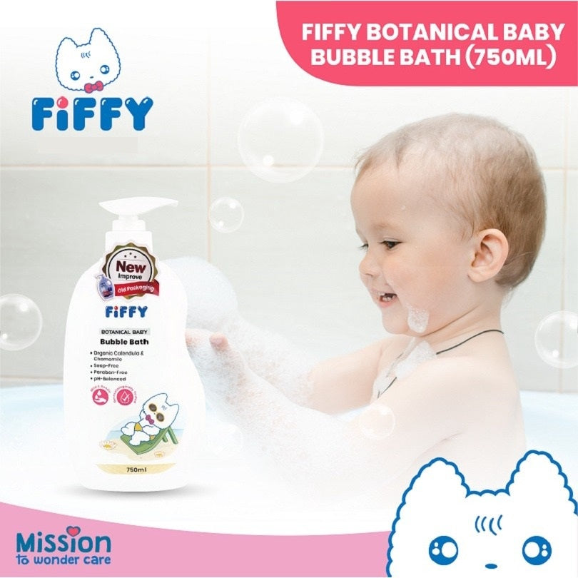 FIFFY BOTANICAL BABY BUBBLE BATH 750ML