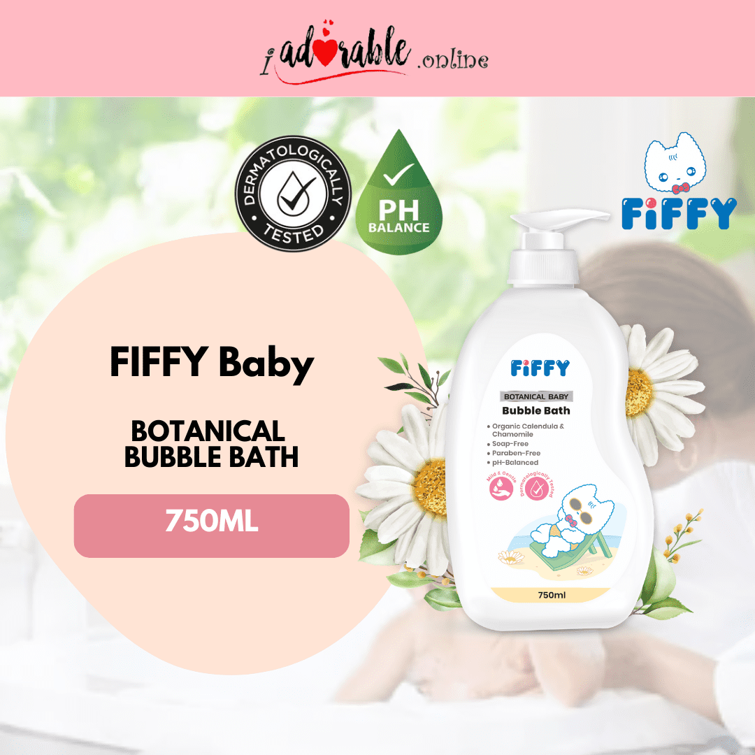 FIFFY BOTANICAL BABY BUBBLE BATH 750ML