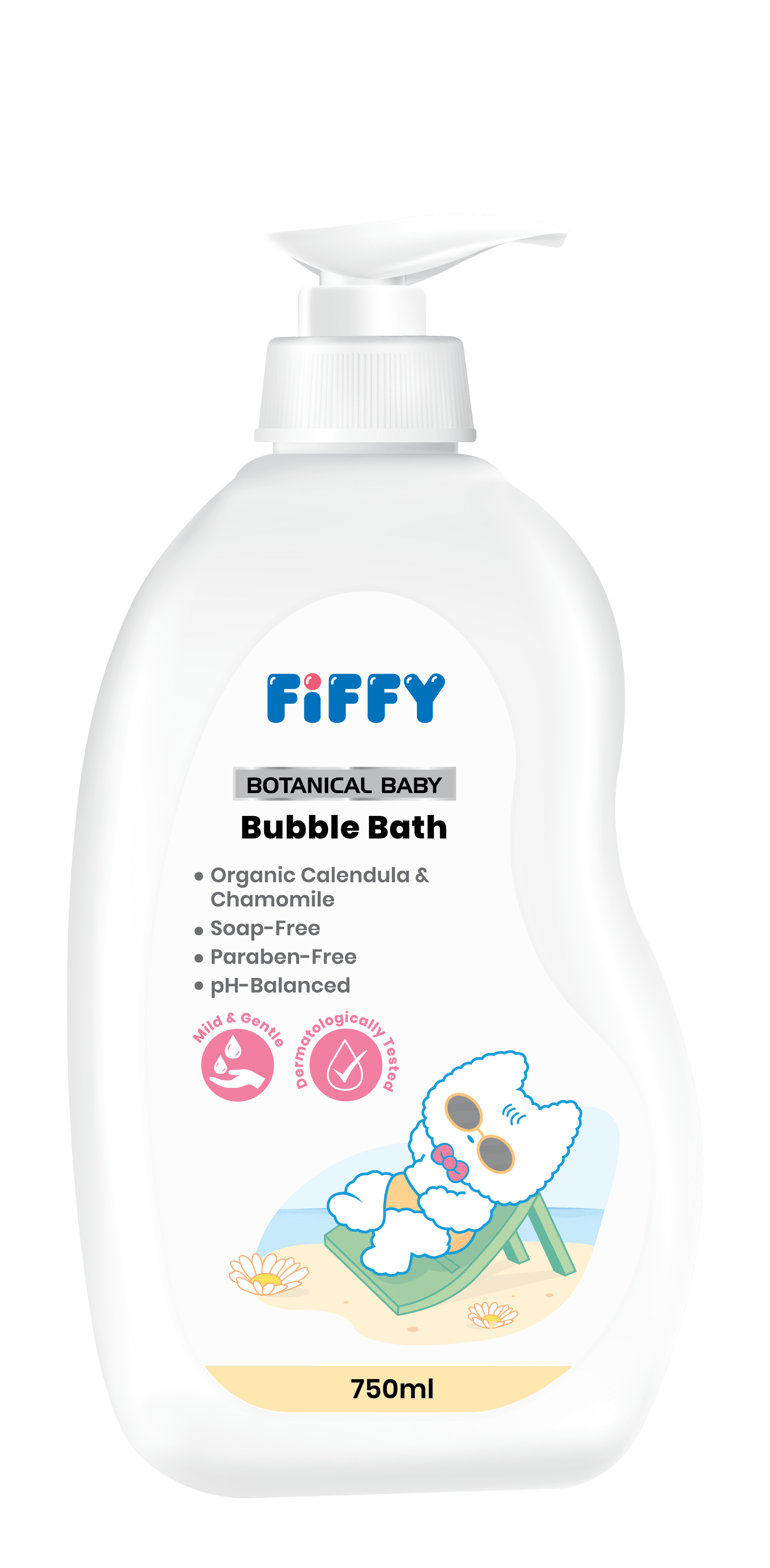 FIFFY BOTANICAL BABY BUBBLE BATH 750ML