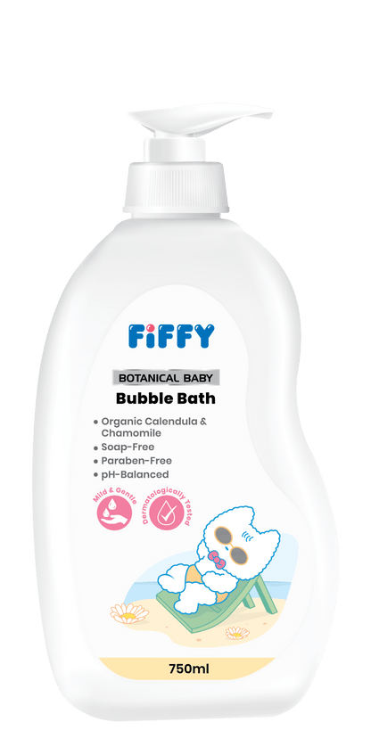 FIFFY BOTANICAL BABY BUBBLE BATH 750ML