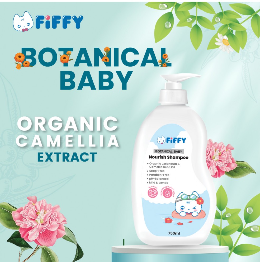 FIFFY BOTANICAL BABY NOURISH SHAMPOO 750ML