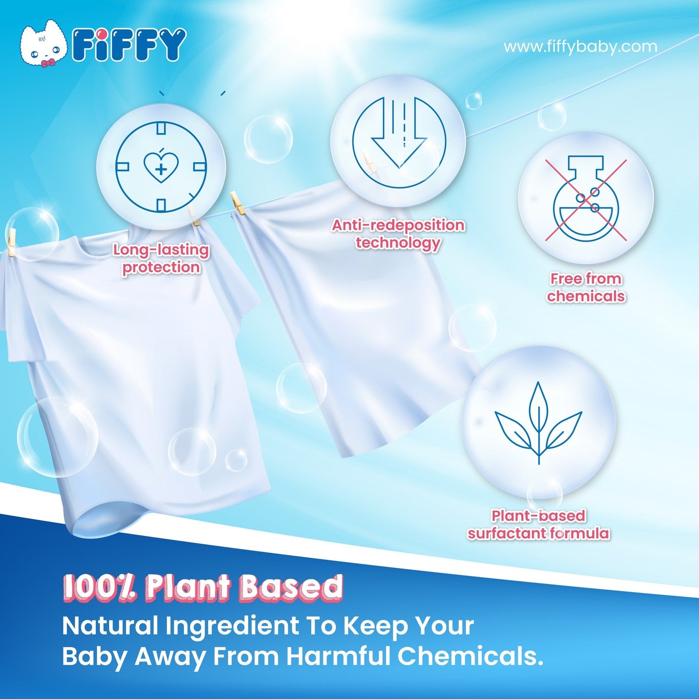 FIFFY Baby Laundry Detergent with Softener