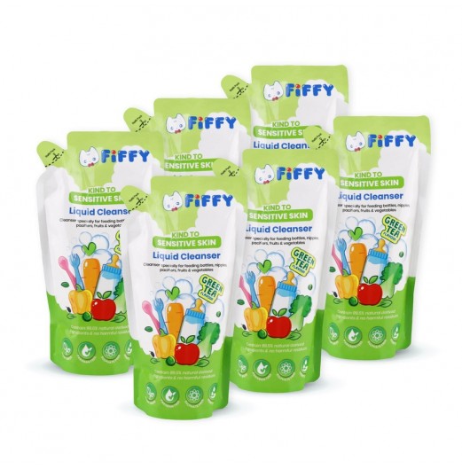 FIFFY BABY LIQUID CLEANSER GREEN TEA (750ML+ 600ML)