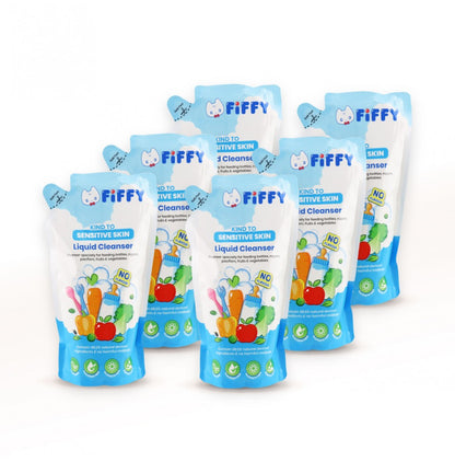 FIFFY BABY LIQUID CLEANSER No Flavour (750ML+ 600ML)