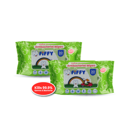 FIFFY Baby ANTIBACTERIAL HYGIENIC WIPES (30s X 2)