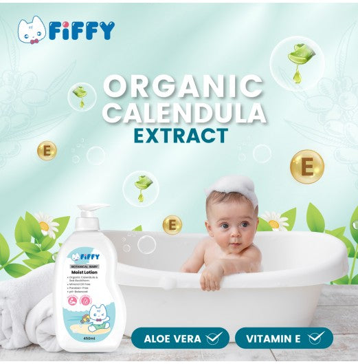 FIFFY BOTANICAL BABY MOIST LOTION (450ML)