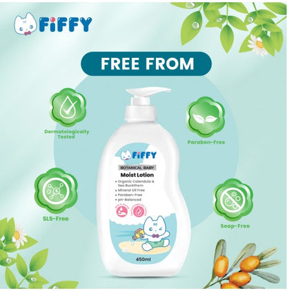 FIFFY BOTANICAL BABY MOIST LOTION (450ML)