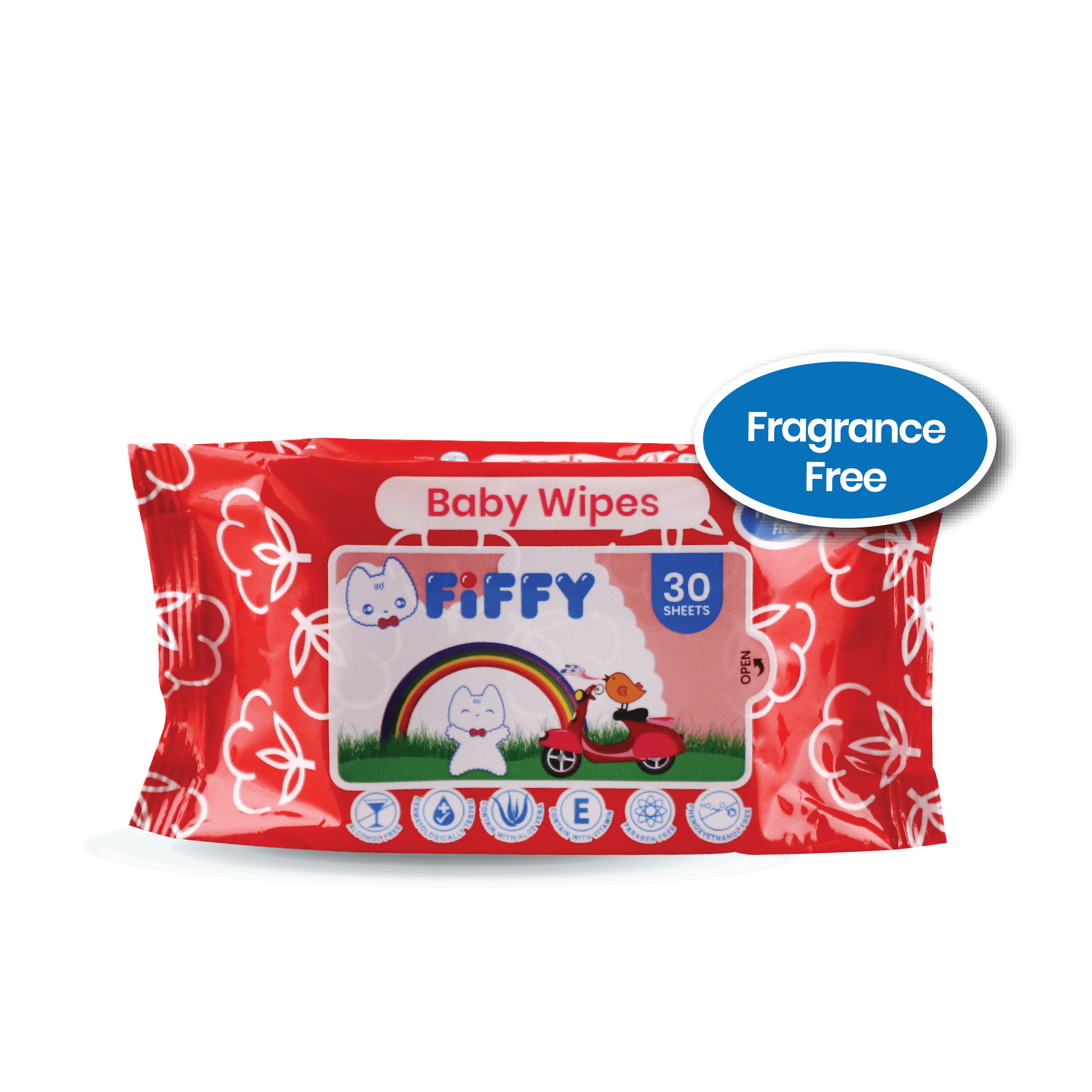 FIFFY Baby Wipes FRAGRANCE-FREE 30&