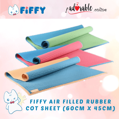 FIFFY AIR FILLED RUBBER COT SHEET (60CM X 45CM)