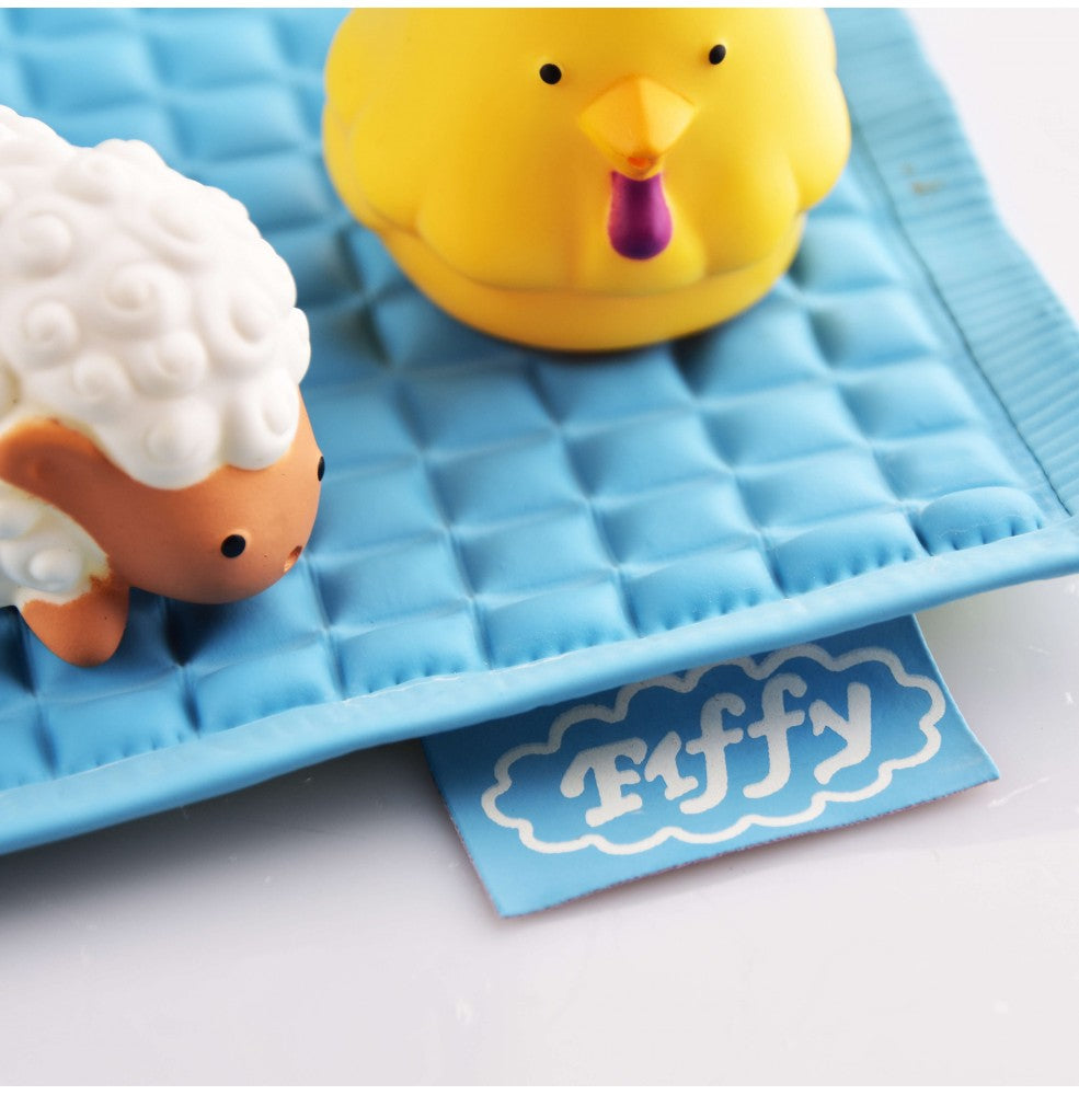 FIFFY AIR FILLED RUBBER COT SHEET (60CM X 45CM)