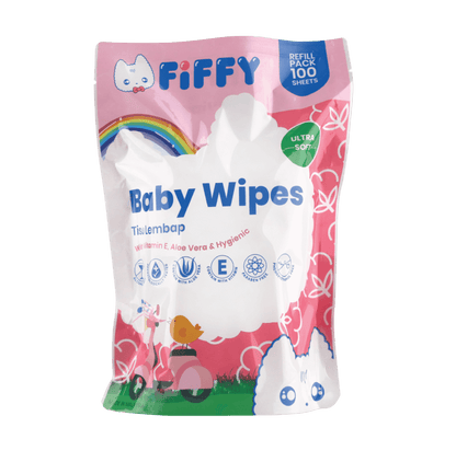 FIFFY Baby Wipes ULTRA SOFT 1 CAN+ 2 REFILL PACK