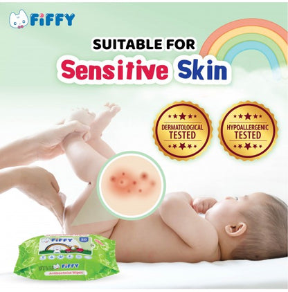 FIFFY Baby ANTIBACTERIAL HYGIENIC WIPES (30s X 2)