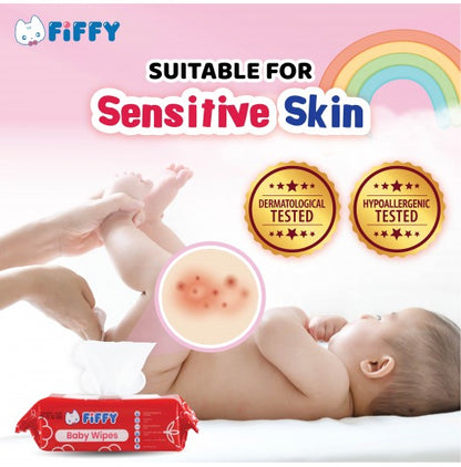 FIFFY Baby Wipes FRAGRANCE-FREE 3 X 80&