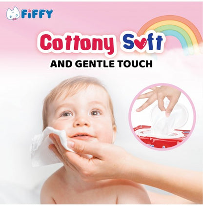 FIFFY Baby Wipes FRAGRANCE-FREE 3 X 80&