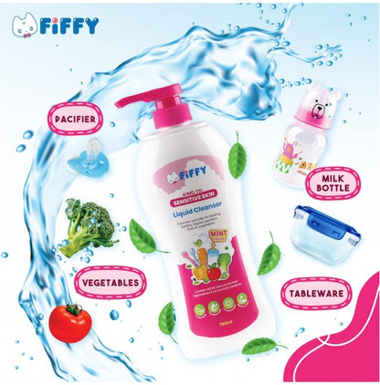 FIFFY BABY LIQUID CLEANSER Mint (750ML+ 600ML)